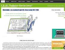 Tablet Screenshot of ceipfedericogarcialorca.com